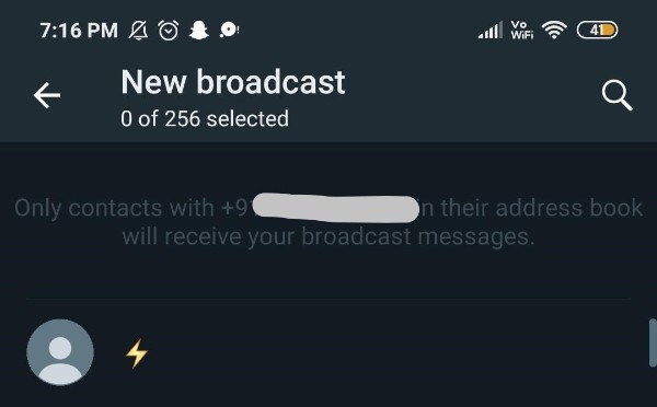 Broadcast Message On WhatsApp