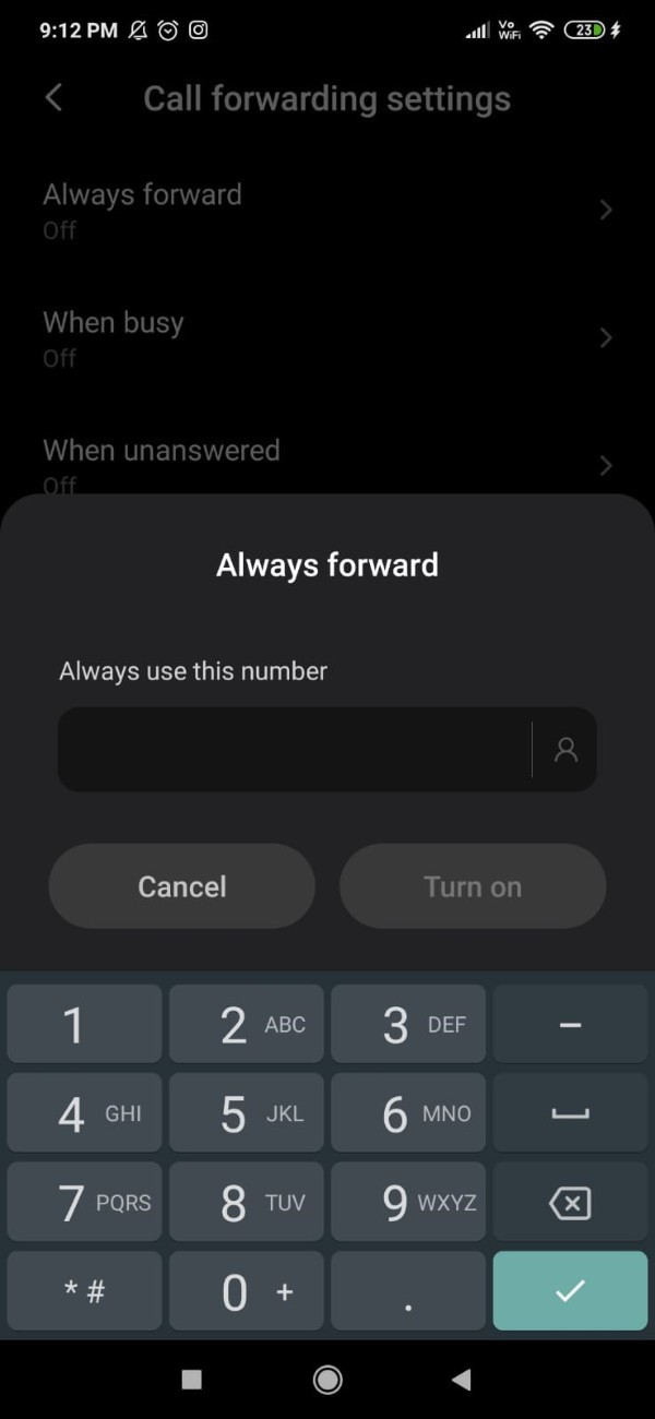 Call Forwarding In Redmi Note 5 Pro