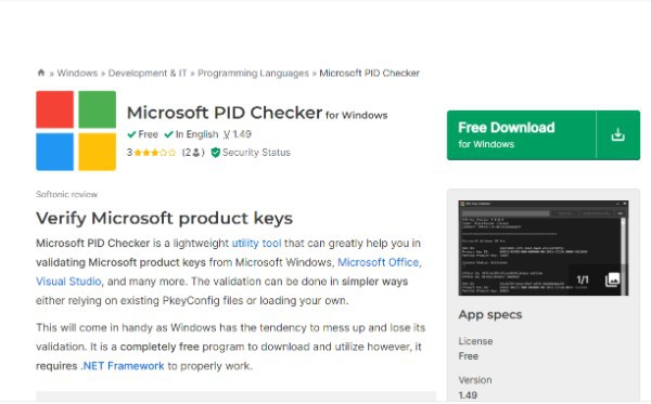 check windows 10 pro product key validity online