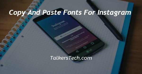 Copy And Paste Fonts For Instagram