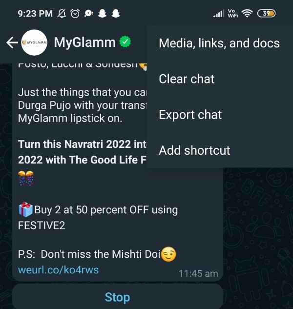 Export WhatsApp Chat To PDF