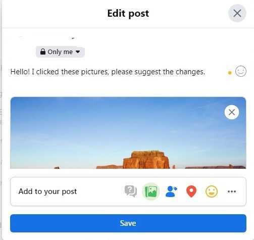 How Do I Add Photos To An Existing Post On Facebook Page