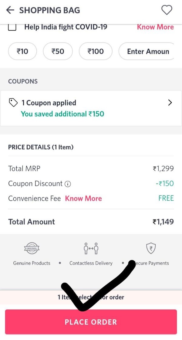 How To Add Gift Wrap In Myntra