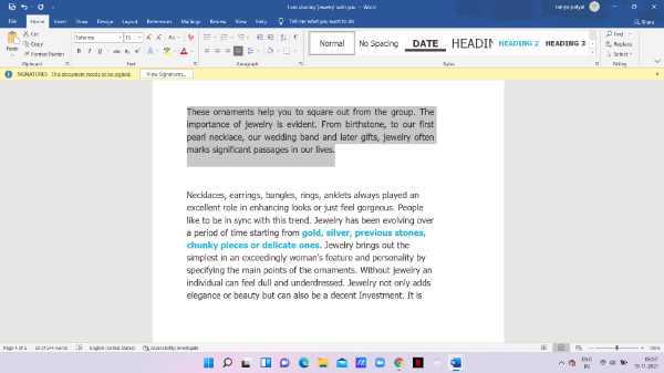 How To Align Text In Word On Both Sides