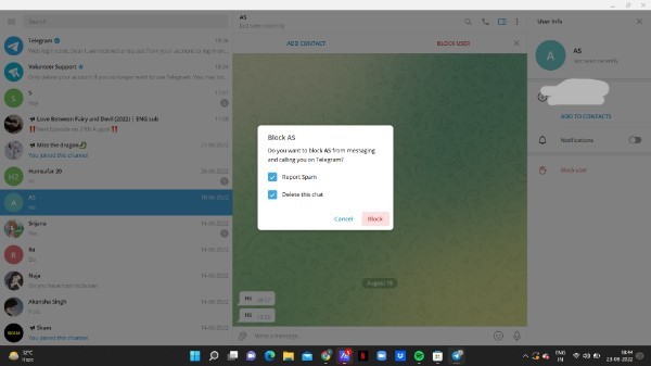 How To Block Someone On Telegram
