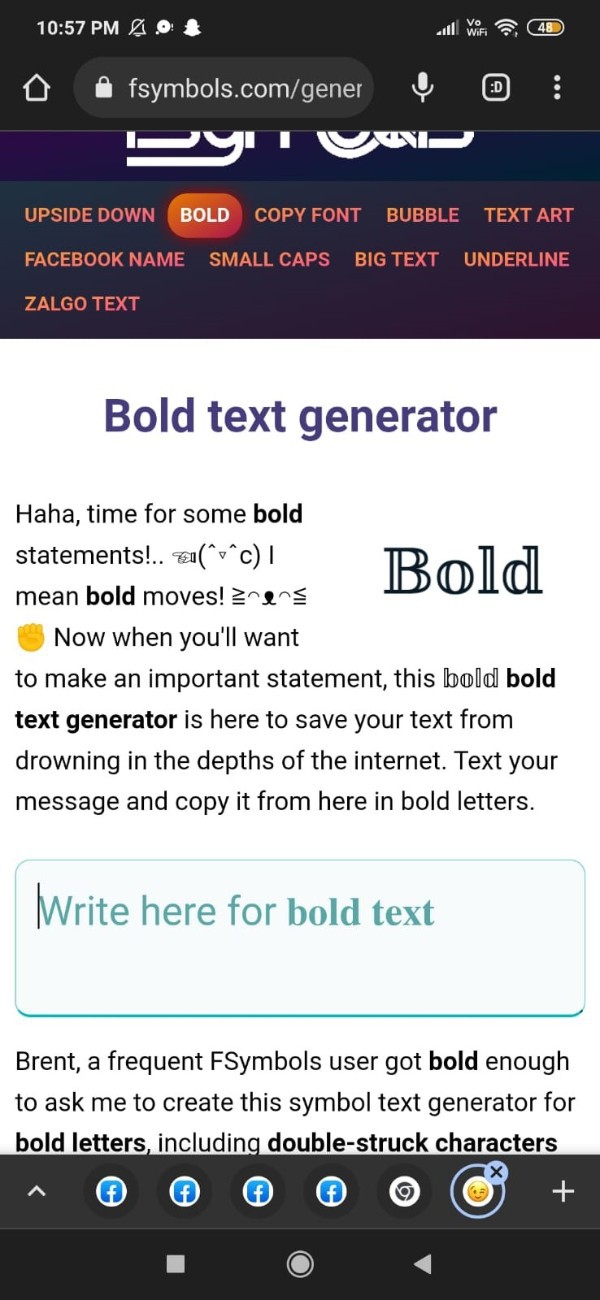 How To Bold Text In Facebook Post In Mobile