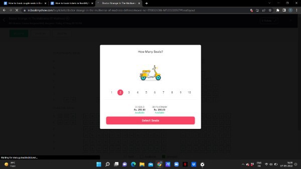 How To Book Couple Seats In BookMyShow