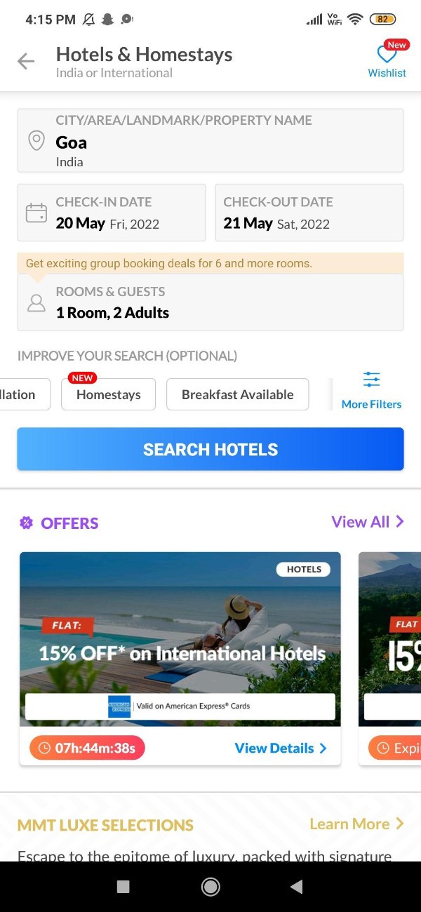 How To Book Hotel On MakeMyTrip