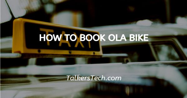 How To Book Ola Bike