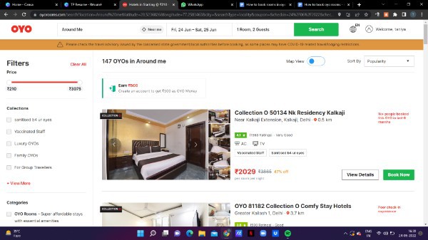 How To Book Rooms In OYO