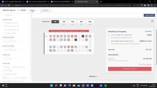 How To Book Ticket In redBus