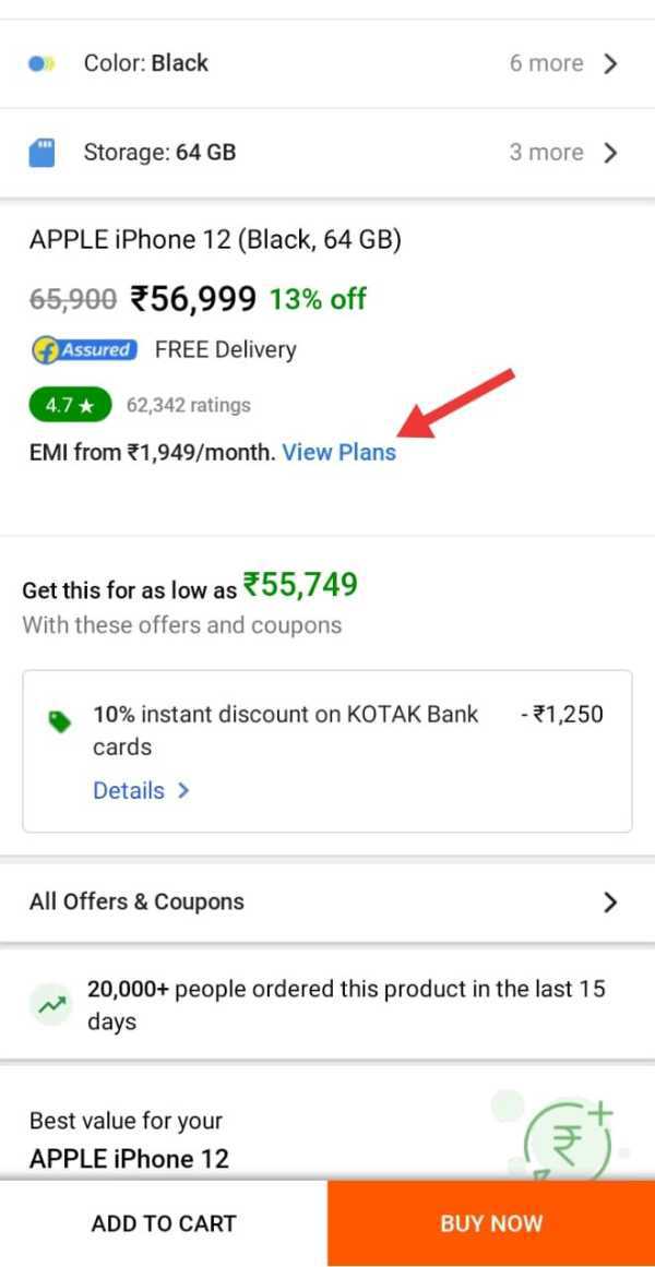 How To Buy Mobile In EMI Without Credit Card In Flipkart