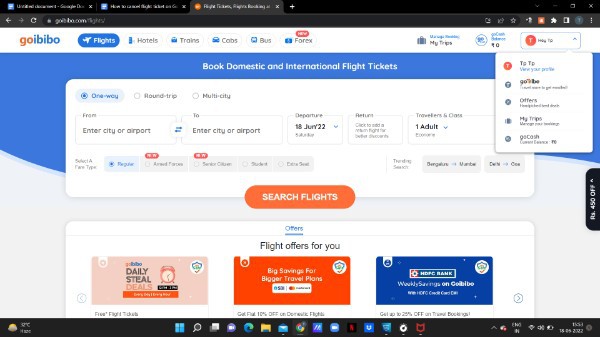 How To Cancel Flight Ticket On Goibibo