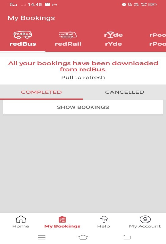 How To Cancel redBus Ticket