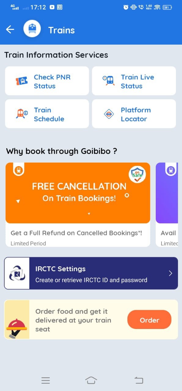 How To Cancel Train Ticket Booked Through Goibibo