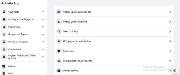 How To Change Activity Log Settings On Facebook