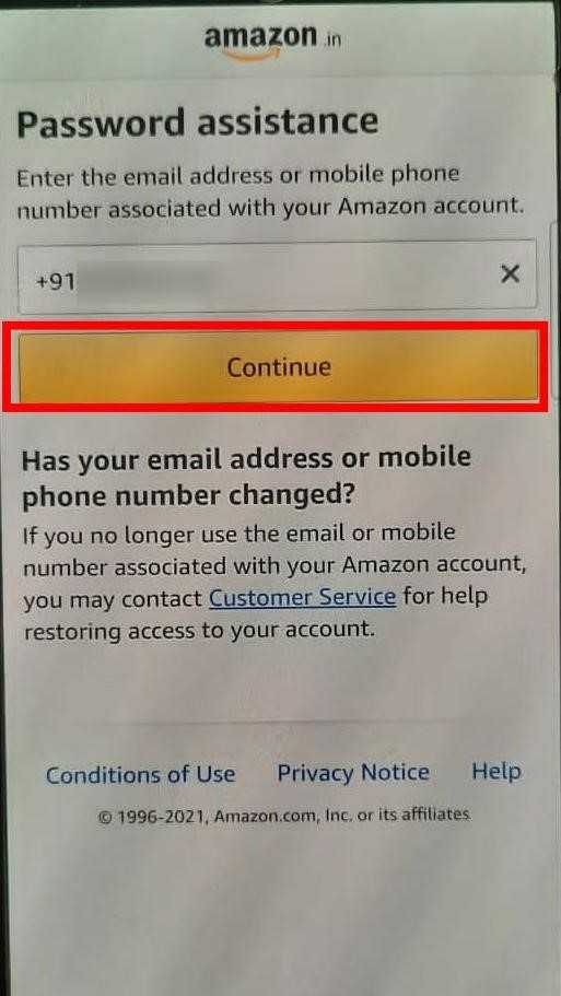How To Change Amazon Password If Forgotten