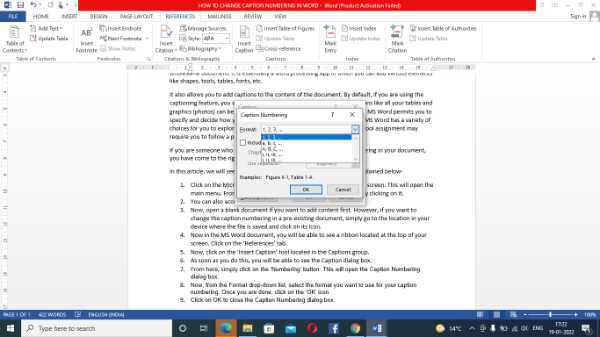 how-to-change-caption-numbering-in-word