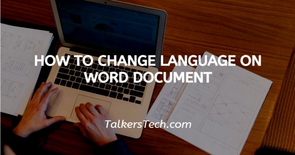 How To Change Language On Word Document