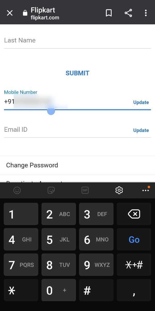 How To Change Mobile Number In Flipkart 