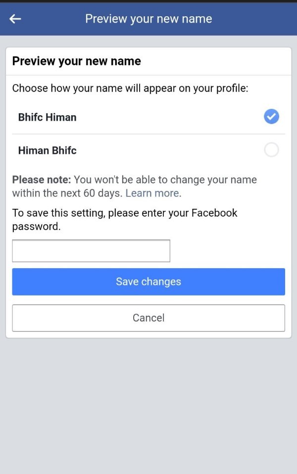 How To Change Name In Facebook Lite