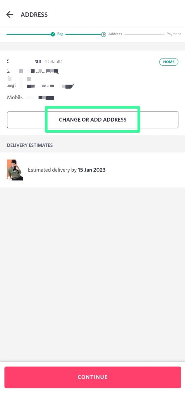 How To Change Shipping Address In Myntra