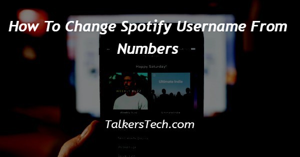 How To Change Spotify Username From Numbers