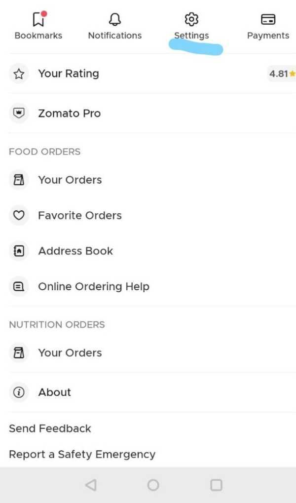 How To Change Zomato Password