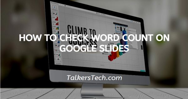 How To Check Word Count On Google Slides