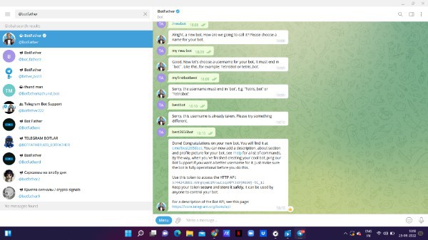 How To Create A Bot In Telegram