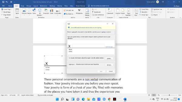 How To Create A Digital Signature In Word