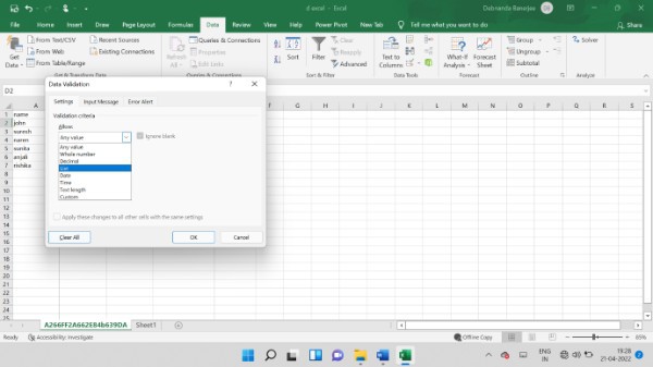 How To Create Drop-Down List In Excel 2016