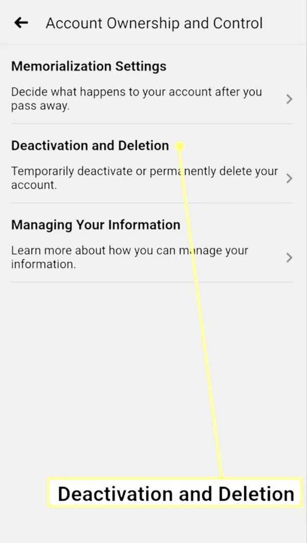 How To Deactivate Facebook Account In Mobile