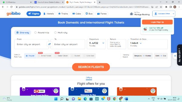 How To Delete Booking History In Goibibo Account