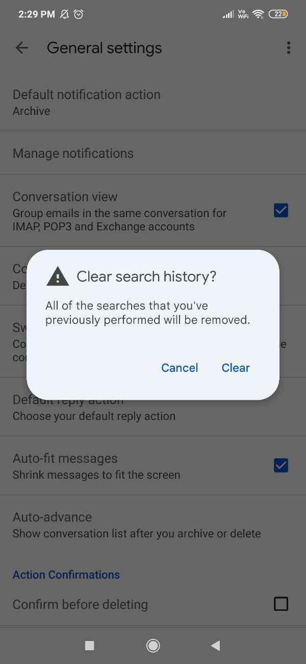 How To Delete Search History In Gmail