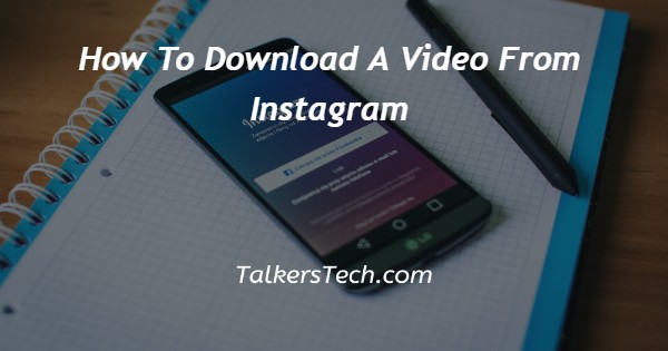 How To Download A Video From Instagram