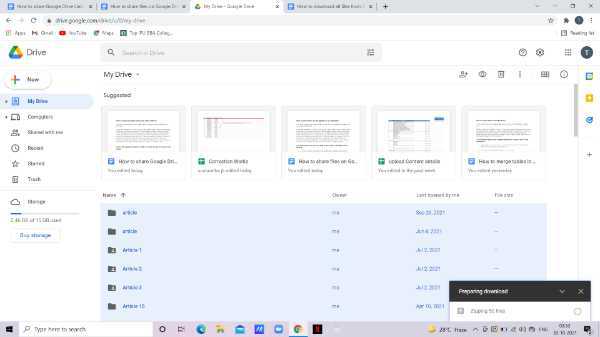 How To Download All Files From Google Drive