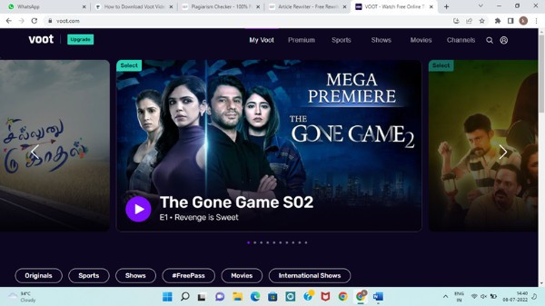 How To Download From Voot In PC