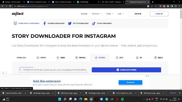 How To Download Instagram Stories On PC