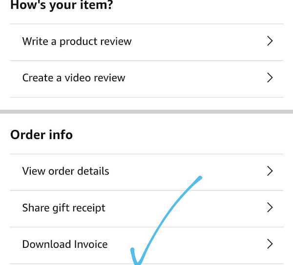 How To Download Invoice From Amazon In Mobile
