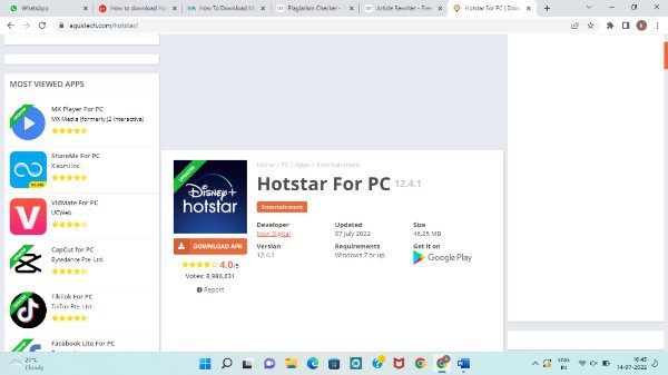 How To Download Movies From Hotstar In PC