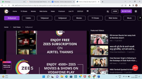 How To Download ZEE5 Premium Videos For Free