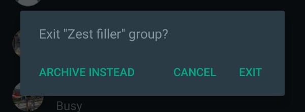 How To Exit WhatsApp Group