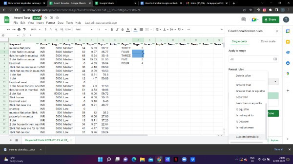 How To Find Duplicates In Google Sheets