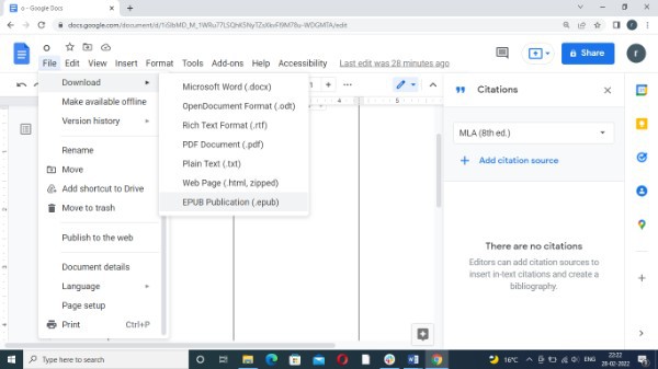 How To Format A Book In Google Docs