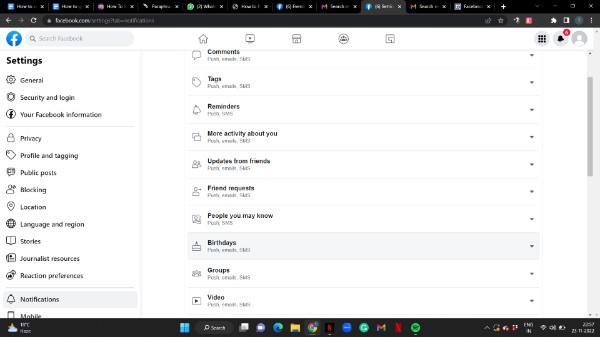 How To Get Birthday Notifications On Facebook