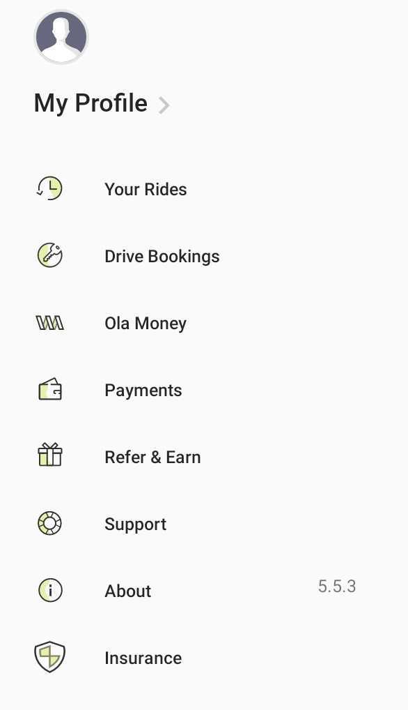 How To Get Ola Invoice