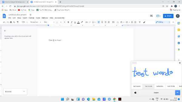How To Handwrite On Google Docs