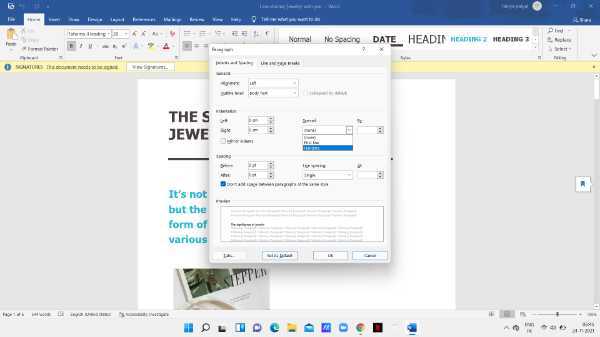 How To Indent Second Line In Word