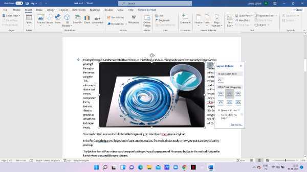 How To Insert Picture In Word Without Moving Text